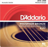 Cordes Acoustique D'Addario EJ17 Medium - Bronze Phosphoreux