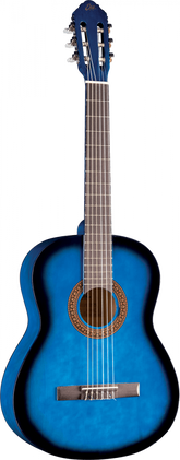 Eko CS-10 Blue Burst 4/4 avec Housse - Guitare Classique + étui