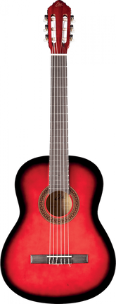 Eko CS-10 Red Burst 44 - Guitare Classique + étui