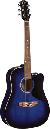 Eko Ranger 6 CE Blue Sunburst - Guitare Électro-Acoustique Folk