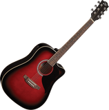 Eko Ranger 6 CE Red Sunburst - Guitare Électro-Acoustique Folk
