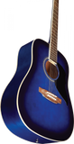 Guitare Acoustique Eko Ranger 6 Dreadnought Blue Sunburst.