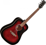 Guitare Acoustique Eko Ranger 6 Dreadnought Red Sunburst.