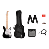 Guitare électrique Noire SQUIER BY FENDER PACK - SOLISTOS