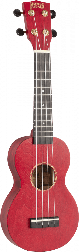 Ukulélé Mahalo Soprano Slim Rouge Satin + Housse.
