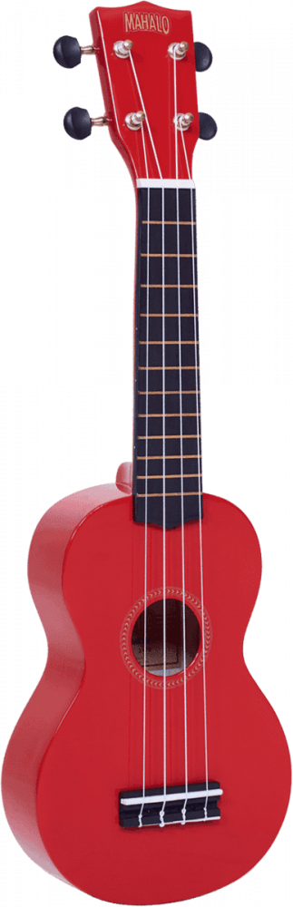 Ukulélé Mahalo Rainbow Soprano Rouge + Housse.