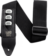 Sangle Guitare Ernie Ball Noire avec Porte