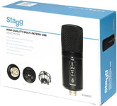 Stagg - SUSM60D - Microphone USB à Double Condensateur