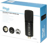 Stagg - SUSM60D - Microphone USB à Double Condensateur