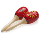 Maracas en Bois Stagg 26 cm – Finition Rouge.
