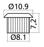 Yellow Parts Mécaniques platines nickel boutons chromés - lot de 2 (1+1)