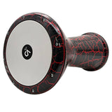 Darbouka Confort Vatan Black Cracked Red VD7005 - SOLISTOS