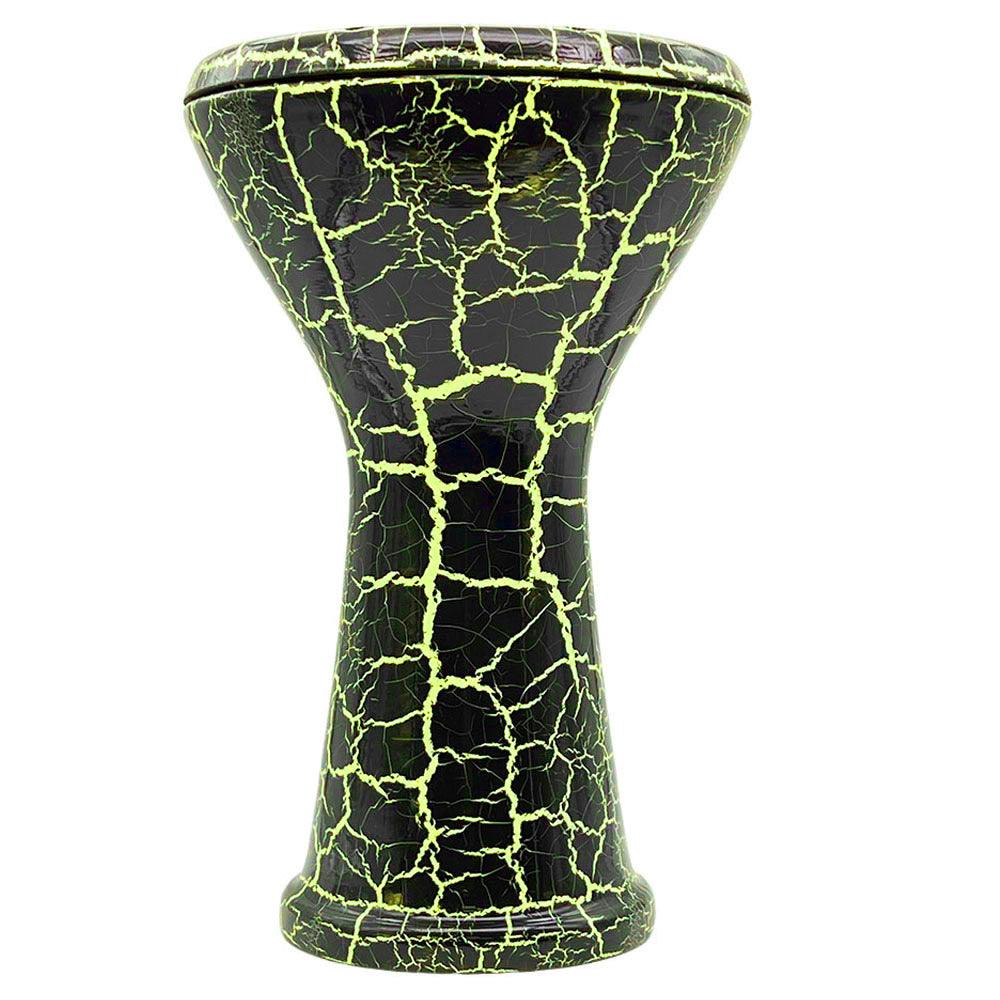 Darbouka Confort Vatan Black Cracked Yellow VD70011 - SOLISTOS