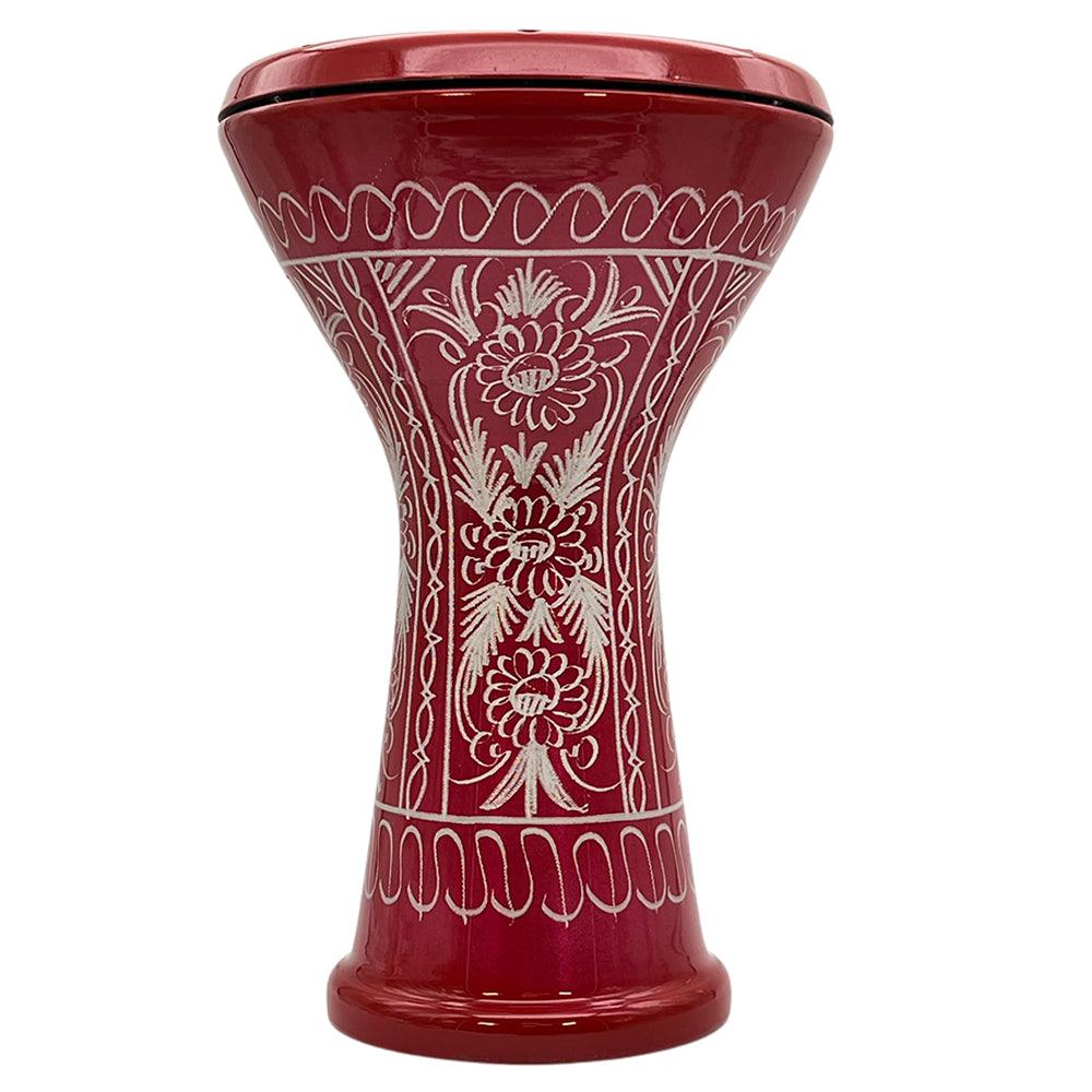 Darbouka Confort Vatan Rouge gravé VD7003 - SOLISTOS