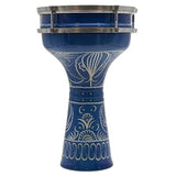 Darbuka Turque blue Gravé VTD2035E Blue - SOLISTOS