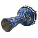 Darbuka Turque blue Gravé VTD2035E Blue - SOLISTOS