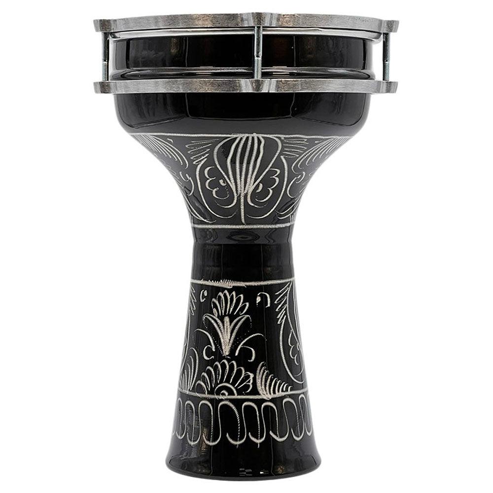 Darbuka Turque Noire Gravé VTD2035E Black - SOLISTOS