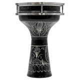 Darbuka Turque Noire Gravé VTD2035E Black - SOLISTOS