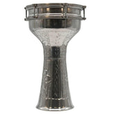 Darbuka à cymballes Turque Blanc VTDR 2147 - SOLISTOS