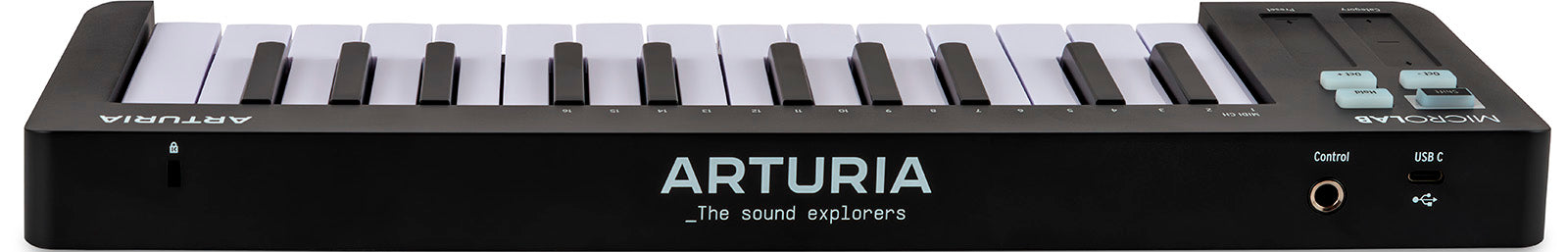 ARTURIA MicroLab MK3 Noir - Clavier Maître 25 Touches Portable & USB-C