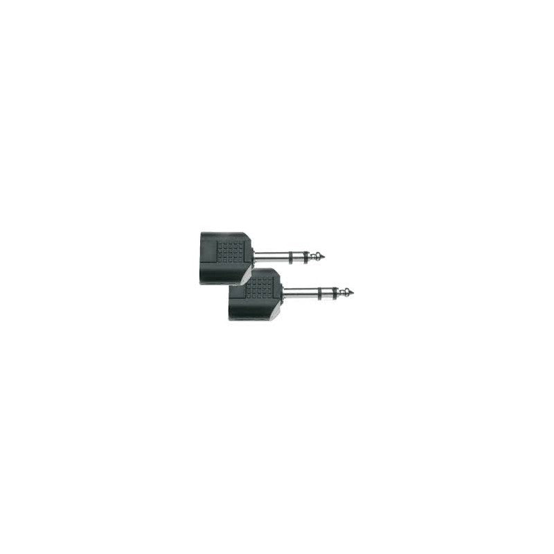 Adaptateur Jack 6.35mm - 2x Jack 6.35mm - AD07-ST (Lot de 2)