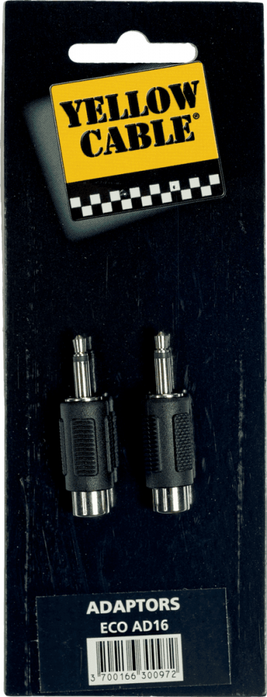 Adaptateur RCA vers Jack 3.5mm (Lot de 2) - Yellow Cable AD16