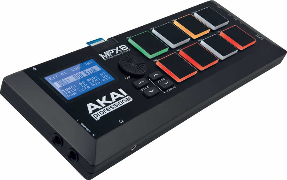 Akai Professional MPX8 - Sampler - Lecteur d'Échantillons Portable