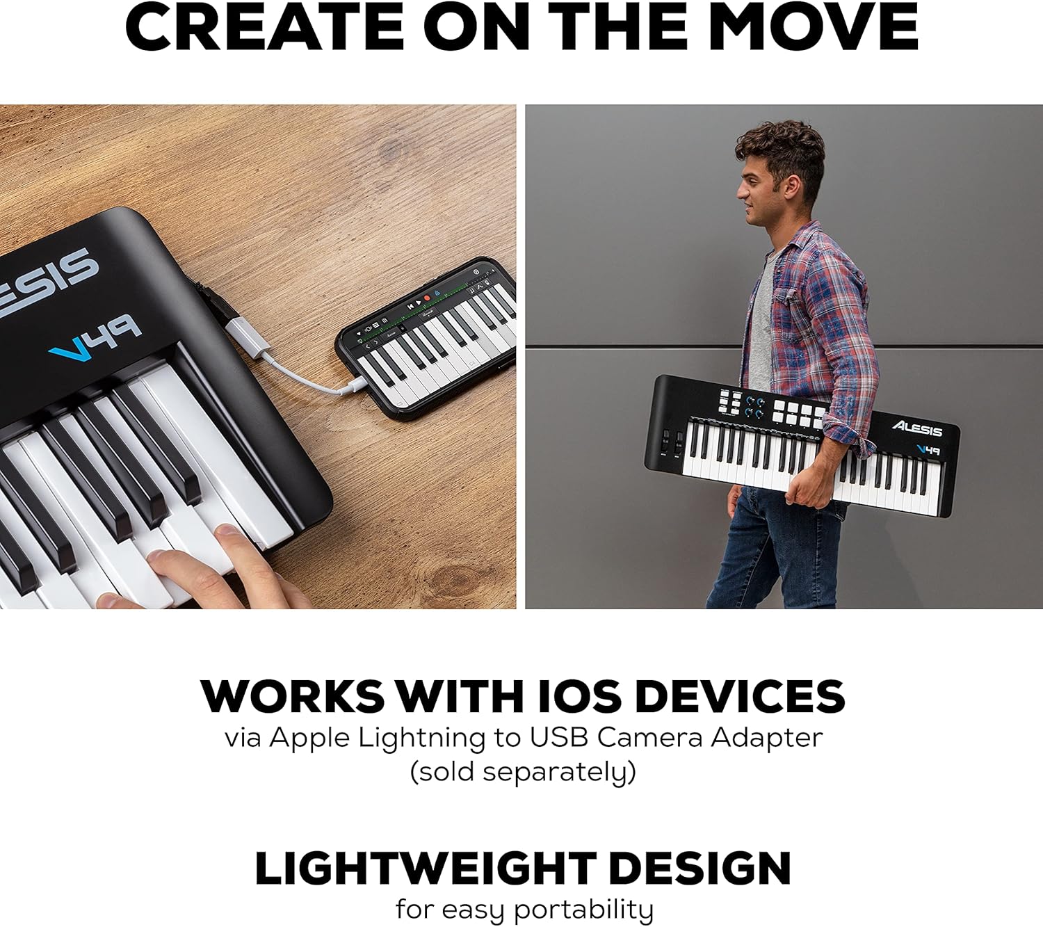 Alesis V49 MKII – Clavier Maître MIDI 49 Touches