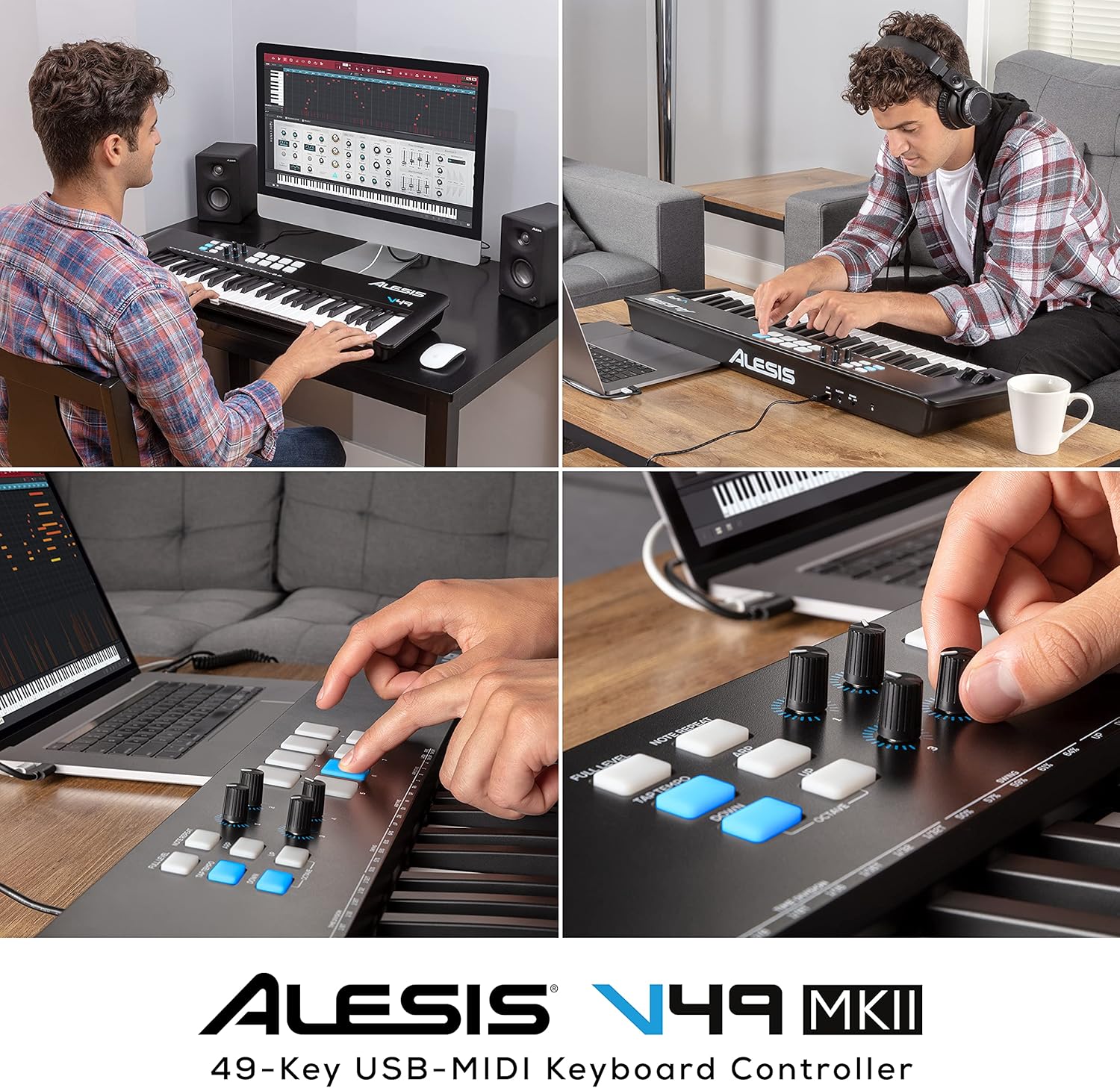 Alesis V49 MKII – Clavier Maître MIDI 49 Touches
