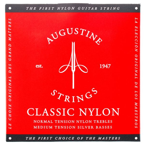 Augustine Concert Red : Cordes Classique Tension Medium - Jeu Complet.