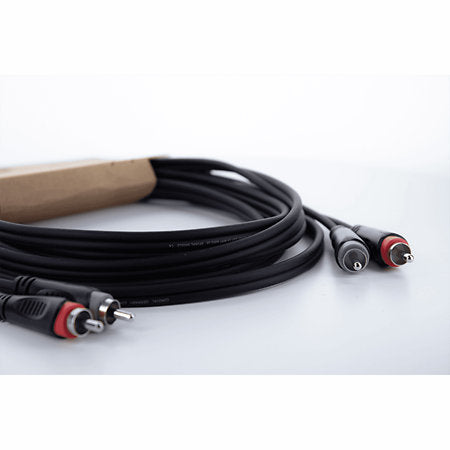 Câble RCA 1.5m Cordial - 2 RCA Mâle vers 2 RCA Mâle.