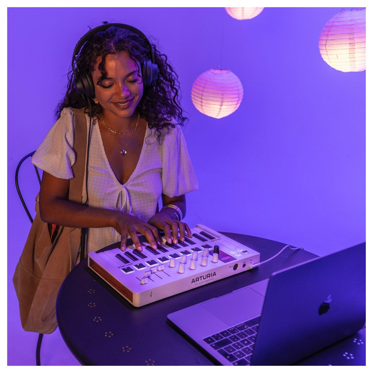 Arturia MiniLab 3 WH – Clavier Maître MIDI 25 Touches Blanc