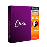 Cordes Acoustique Elixir NANOWEB Extra Light (10-47) - Bronze 80/20