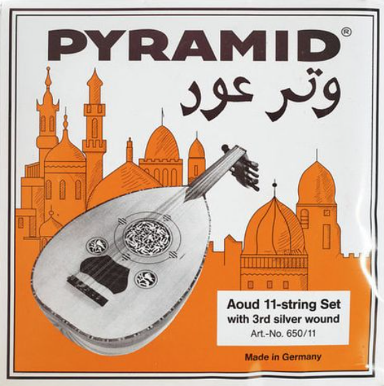 Jeu de 11 cordes Pyramid pour oud, 650/11