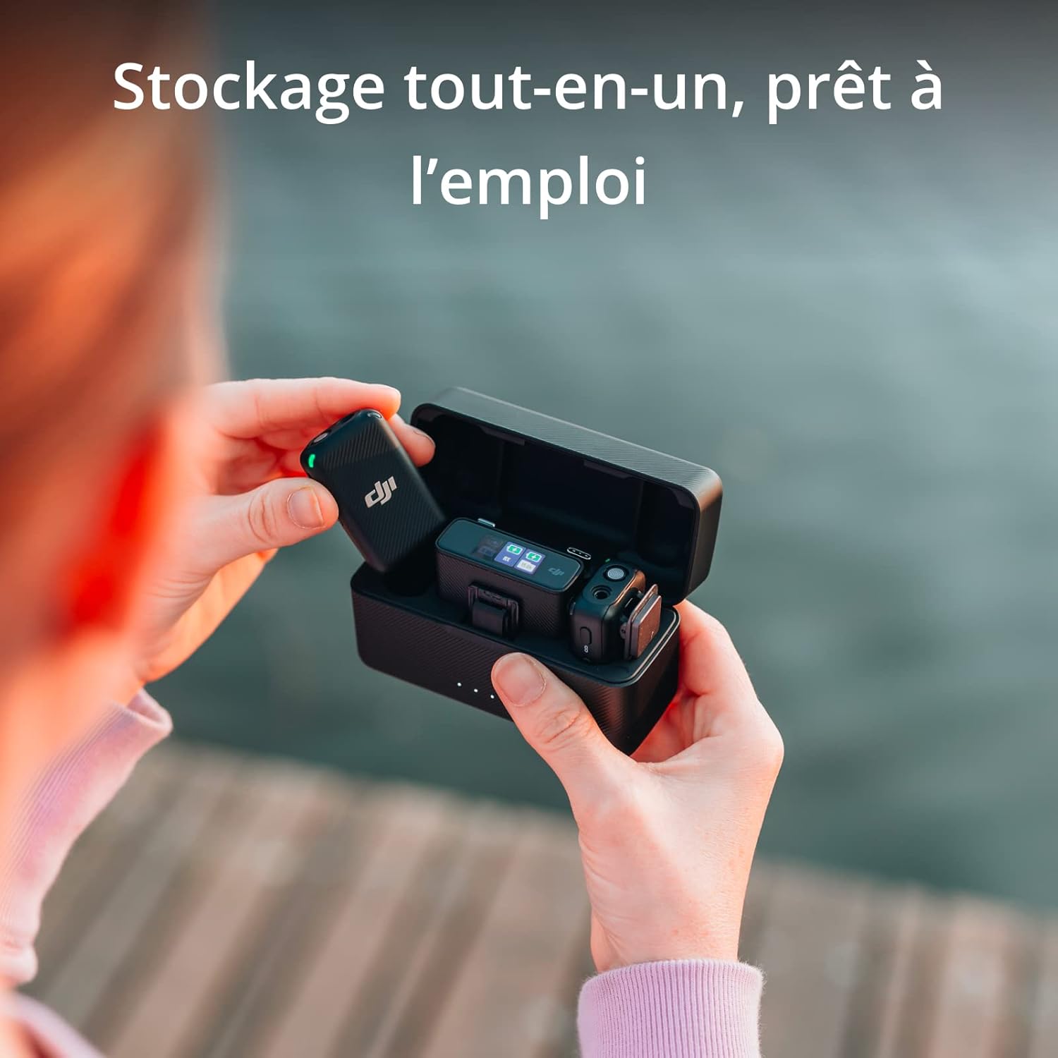 DJI Mic – Micro Cravate Sans Fil Double Canal avec Boîtier de Charge