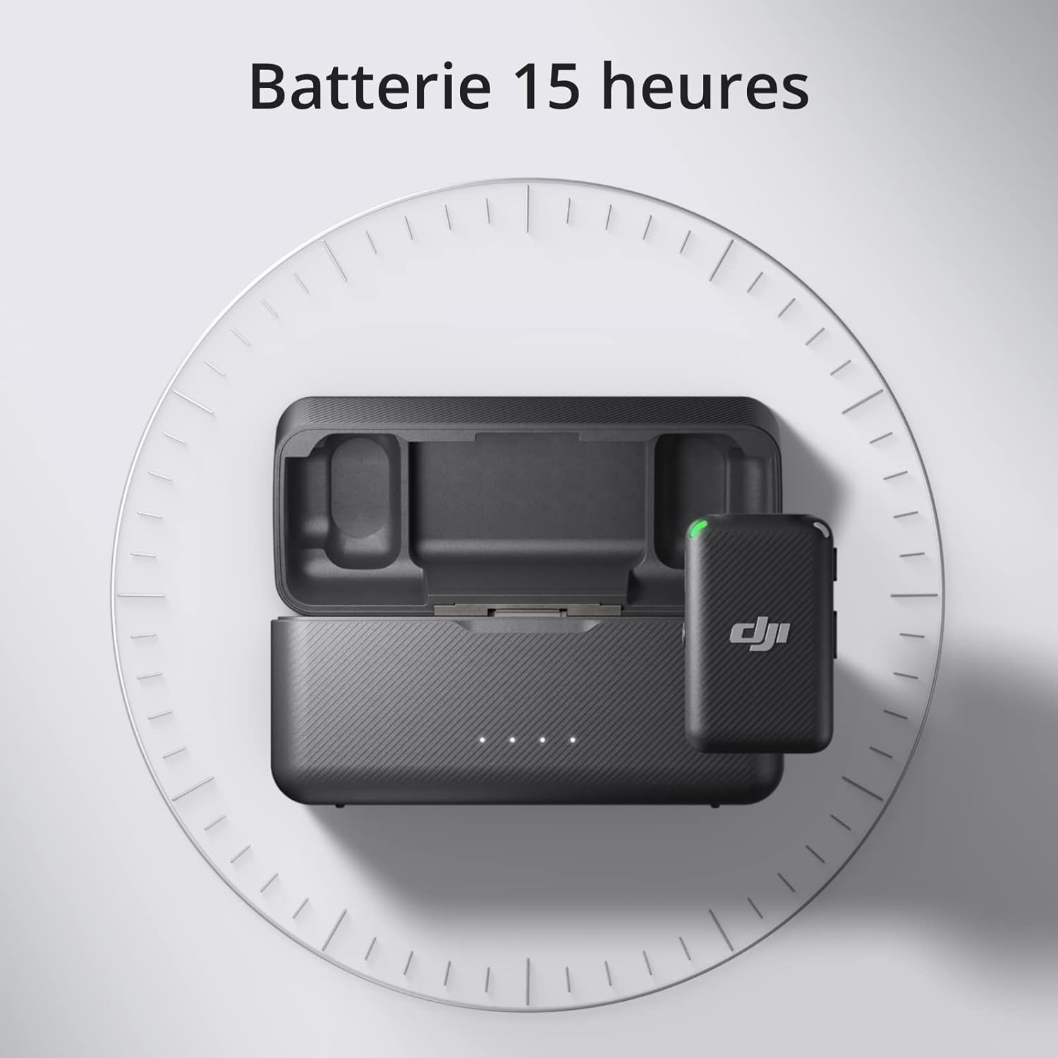 DJI Mic – Micro Cravate Sans Fil Double Canal avec Boîtier de Charge