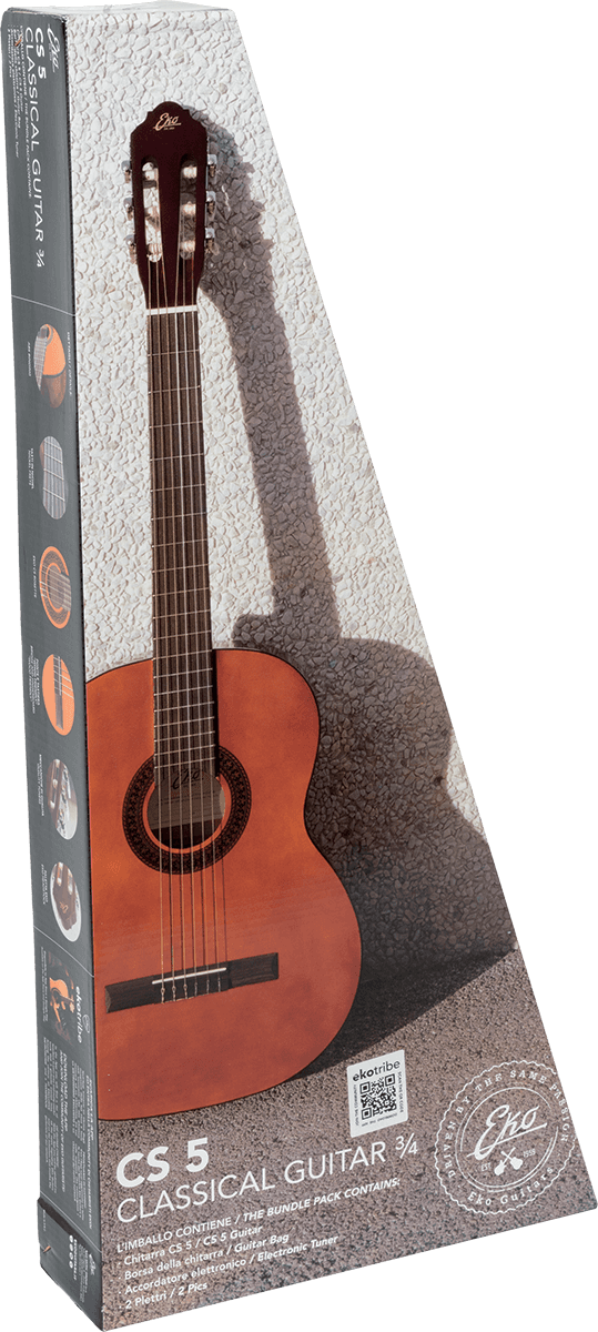 EKO GEC CS5-PACK - Guitare Classique 3/4 - Le Kit Complet