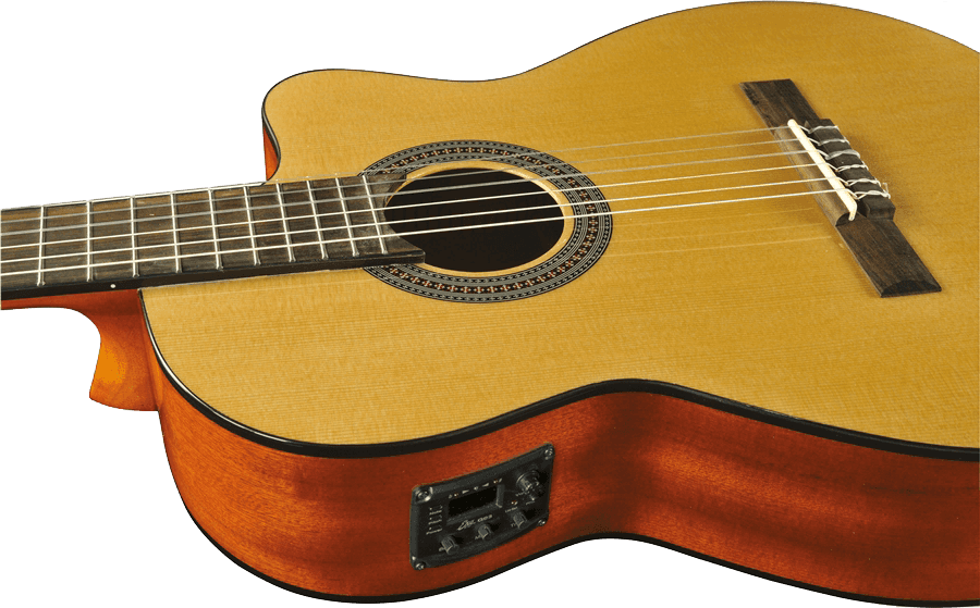 EKO GEC VIBRA150CW - Guitare Classique 4/4 Électro - Pan Coupé