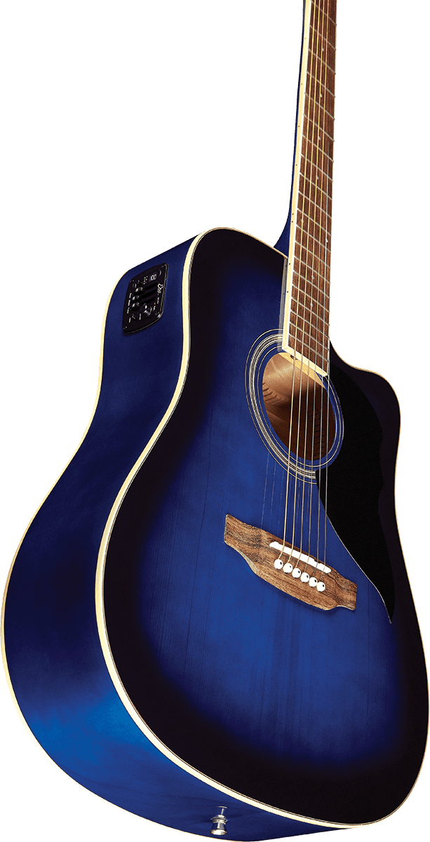 Eko Ranger 6 CE Blue Sunburst - Guitare Électro-Acoustique Folk