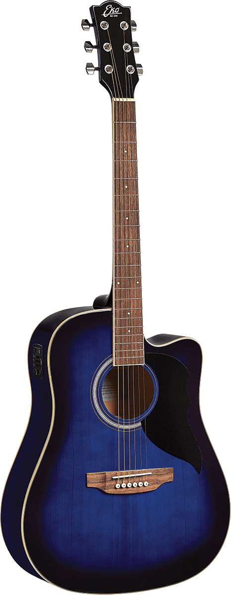 Eko Ranger 6 CE Blue Sunburst - Guitare Électro-Acoustique Folk