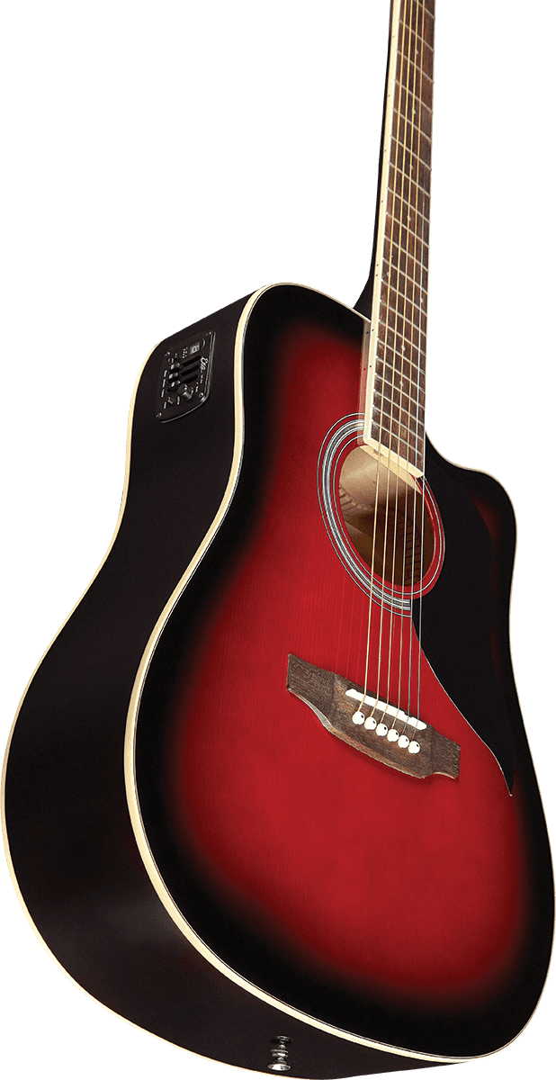 Eko Ranger 6 CE Red Sunburst - Guitare Électro-Acoustique Folk