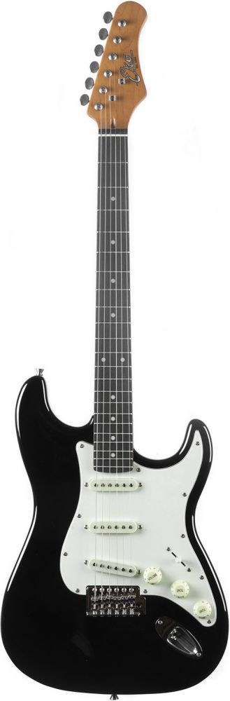 Eko ST400 Black  Guitare Électrique Type Stratocaster HSS