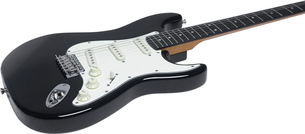 Eko ST400 Black  Guitare Électrique Type Stratocaster HSS