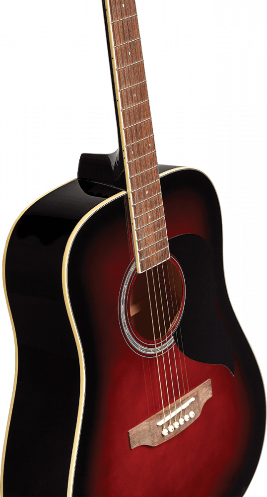 Guitare Acoustique Eko Ranger 6 Dreadnought Red Sunburst.