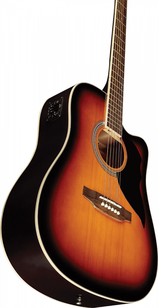 Guitare Électro-Acoustique Eko Ranger 6 CE Brown Sunburst.
