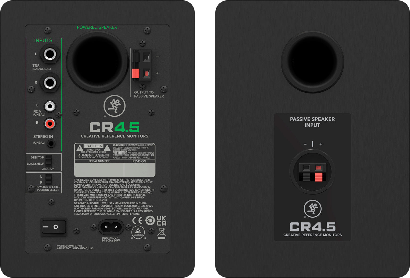 Mackie CR4.5 - Enceintes de Monitoring Actives 4.5 (la Paire)