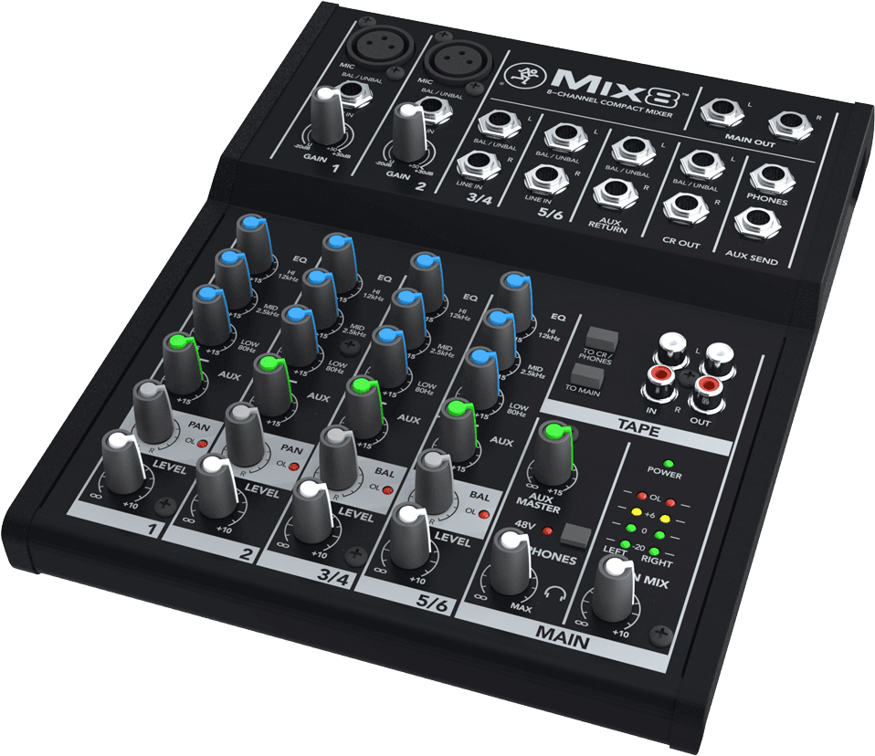 Mackie - Mix8 - Console de mixage