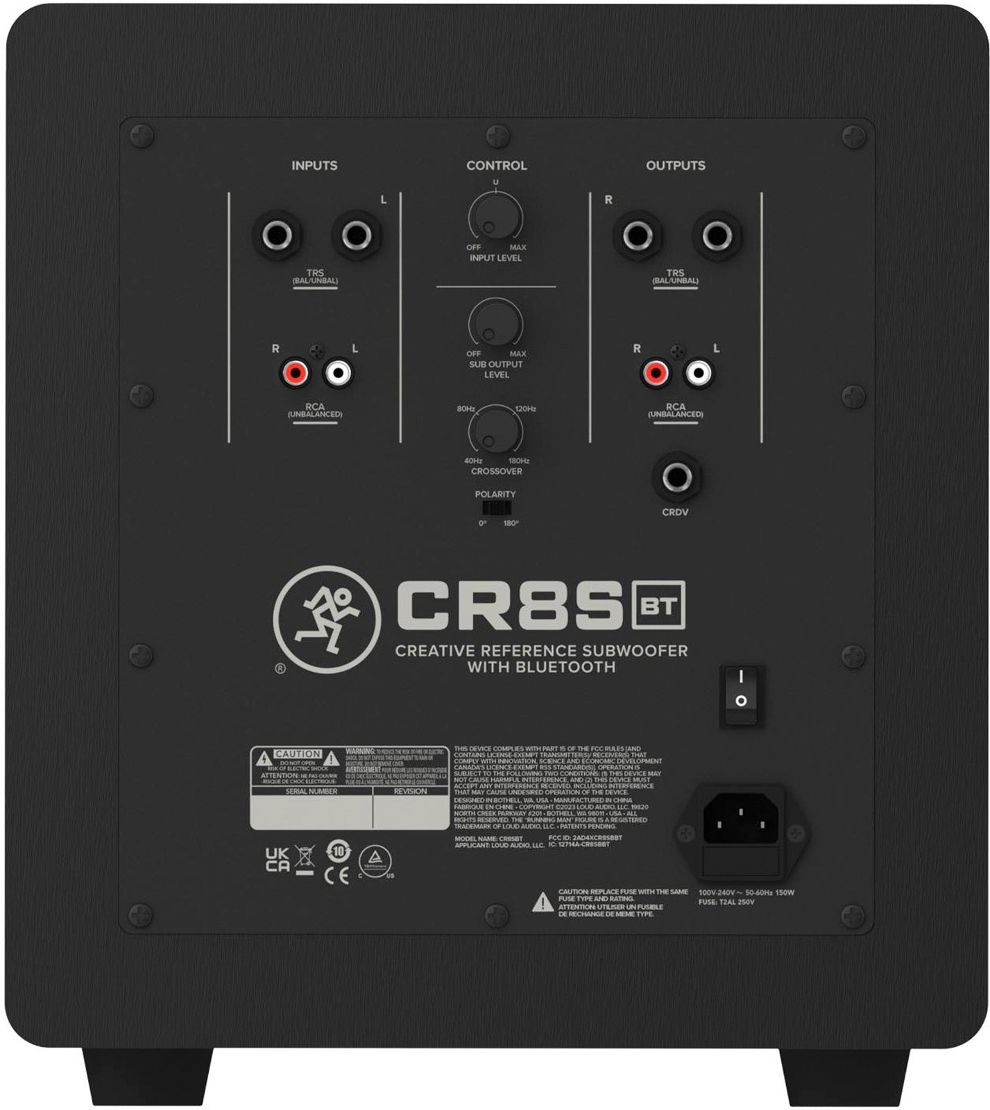 Mackie CR8SBT - Caisson de Graves Actif 8" Bluetooth avec Télécommande