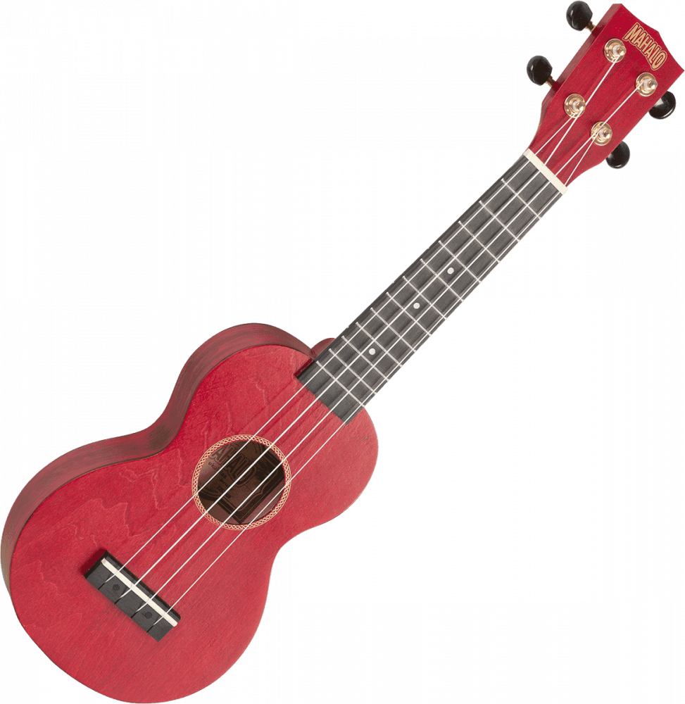 Ukulélé Mahalo Soprano Slim Rouge Satin + Housse.