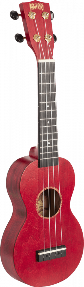 Ukulélé Mahalo Soprano Slim Rouge Satin + Housse.